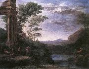 Claude Lorrain Landscape with Ascanius Shooting the Stag of Sylvia oil painting artist